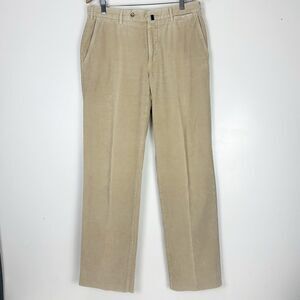 Incotex Venezia 1951 Corduroy Pants Men’s 34 Beige  Cotton Straight Leg Trousers